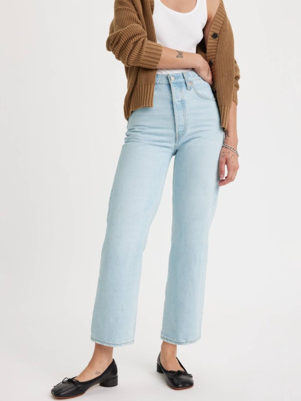 NWT Levi's Ribcage Straight Ankle Ojai Shore Women's Jeans Sz 24